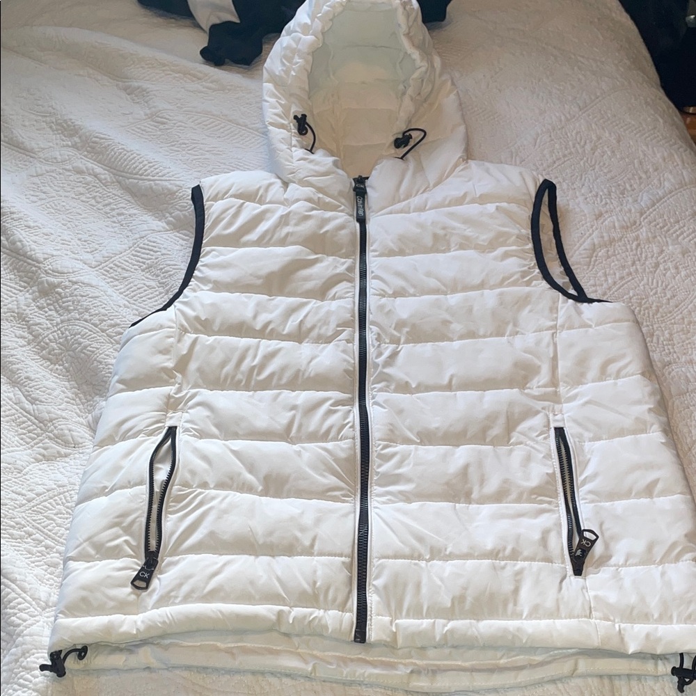 Calvin Klein White Puffer Vest